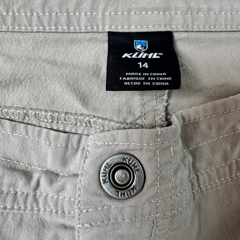 Women's KÜHL Splash 11” Cargo Shorts Size 14 Khaki - Picture 8 of 11